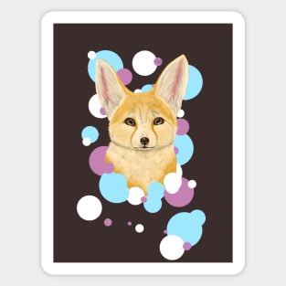 Fennec Fox Trans Pride Sticker